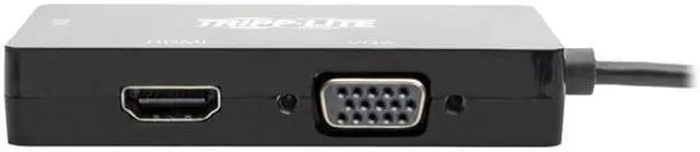 Alt view image 4 of 8 - Tripp Lite USB C Multiport Adapter HDMI / DVI / VGA 4Kx2K USB Type C Black (U444-06N-HDV4KB)