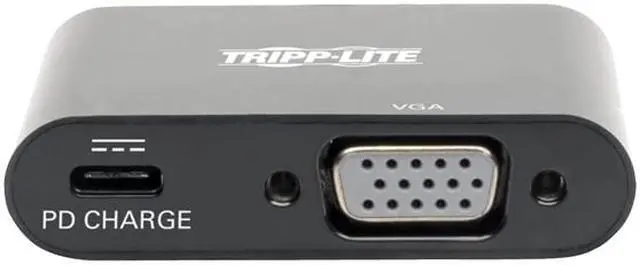 Alt view image 4 of 8 - Tripp Lite USB C to VGA Adapter w/PD Charging 1080p Black USB Type C to VGA (U444-06N-VB-C)