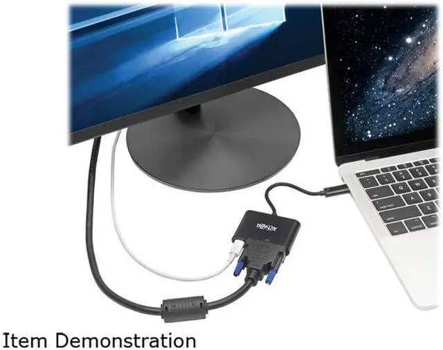 Alt view image 8 of 8 - Tripp Lite USB C to DVI Adapter w/PD Charging 1080p Black USB Type C to DVI (U444-06N-DB-C)