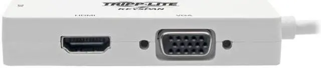 Alt view image 11 of 13 - Tripp Lite Mini DisplayPort to VGA/DVI/HDMI Adapter Converter mDP 6in White (P137-06N-HDVW)