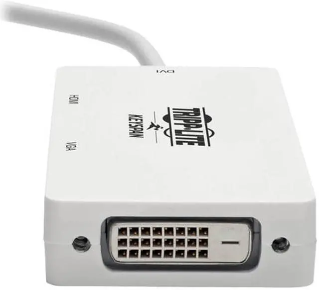 Alt view image 9 of 13 - Tripp Lite Mini DisplayPort to VGA/DVI/HDMI Adapter Converter mDP 6in White (P137-06N-HDVW)