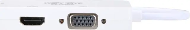 Alt view image 3 of 13 - Tripp Lite Mini DisplayPort to VGA/DVI/HDMI Adapter Converter mDP 6in White (P137-06N-HDVW)