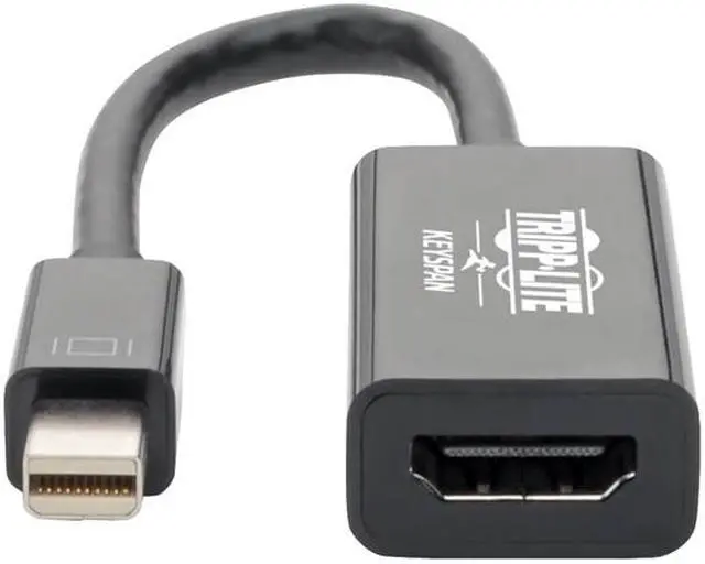 Alt view image 2 of 6 - Tripp Lite Mini DisplayPort 1.2 to HDMI Adapter Active mDP to HDMI M/F 6in (P137-06N-HD4K6B)