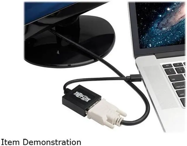 Alt view image 5 of 5 - Tripp Lite Mini DisplayPort to DVI Adapter Converter mDP to DVI M/F 6in 6" (P137-06N-DVIB)