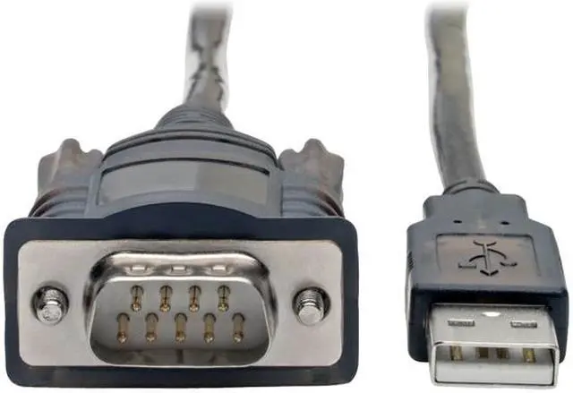 Alt view image 3 of 8 - Tripp Lite FTDI USB to Serial RS-232 Adapter Cable w/ COM Retention M/M 5ft (U209-005-COM)