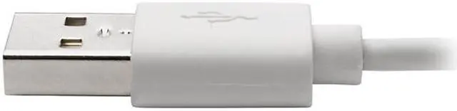 Alt view image 3 of 7 - Tripp Lite Lightning to USB Sync Charge Right-Angle iPhone iPad White 3ft (M100-003-LRA-WH)