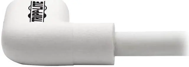Alt view image 5 of 7 - Tripp Lite Lightning to USB Sync Charge Right-Angle iPhone iPad White 6ft (M100-006-LRA-WH)