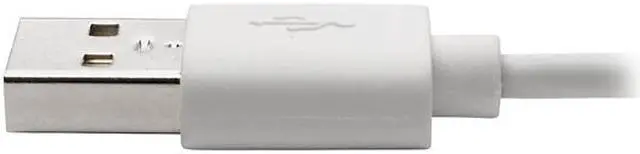 Alt view image 7 of 7 - Tripp Lite Lightning to USB Sync Charge Right-Angle iPhone iPad White 6ft (M100-006-LRA-WH)