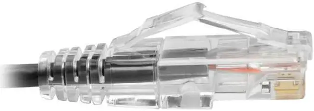 Alt view image 4 of 4 - Tripp Lite Cat6 Gigabit Patch Cable Snagless UTP RJ45 Molded Slim Black 2ft (N201-S02-BK)