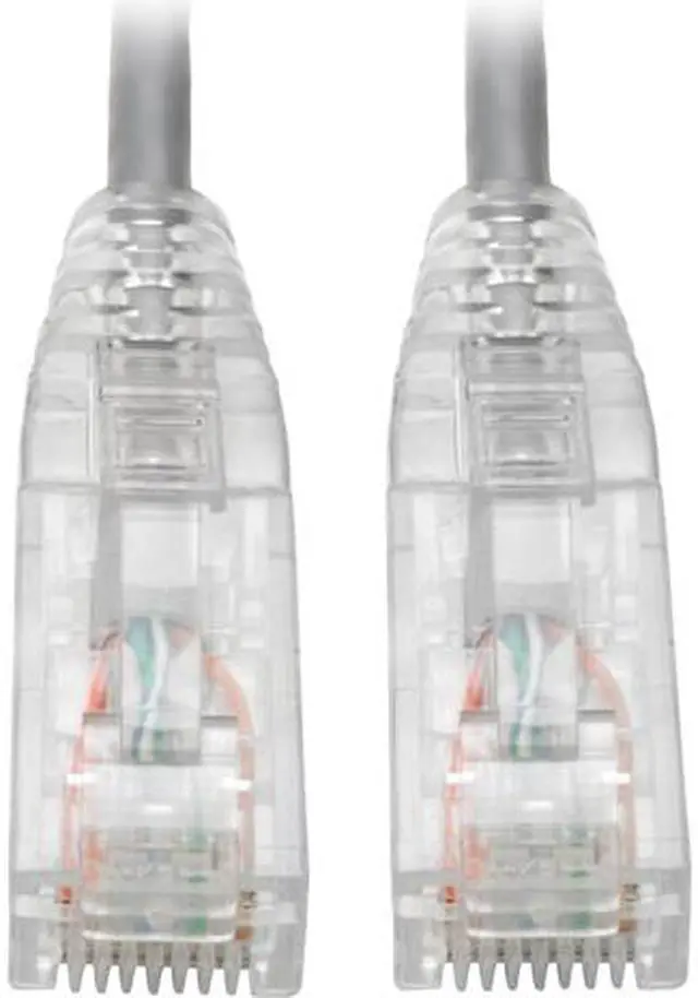 Main image of Tripp Lite Cat6 Gigabit Patch Cable Snagless UTP RJ45 Molded Slim Gray 2ft (N201-S02-GY)