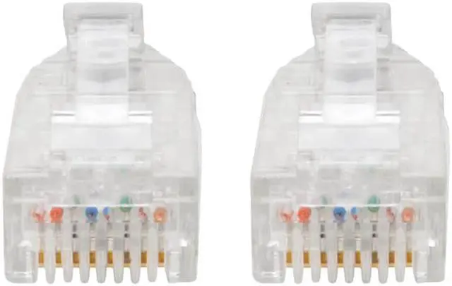 Alt view image 3 of 4 - Tripp Lite Cat6 Gigabit Patch Cable Snagless UTP RJ45 Molded Slim Black 6ft (N201-S06-BK)