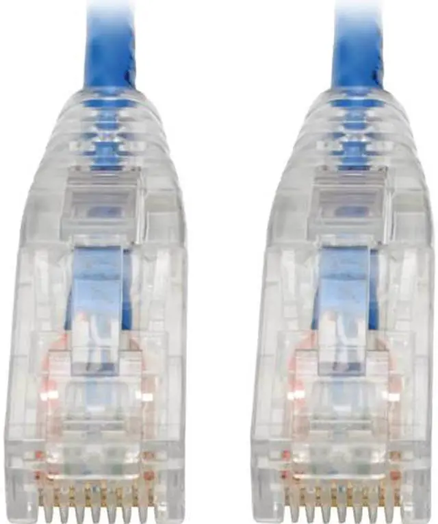 Main image of Tripp Lite Cat6 Gigabit Patch Cable Snagless UTP RJ45 Molded Slim Blue 7ft (N201-S07-BL)