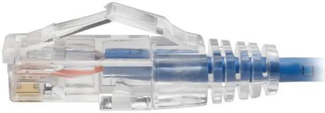 Alt view image 5 of 5 - Tripp Lite Cat6 Gigabit Patch Cable Snagless UTP RJ45 Molded Slim Blue 7ft (N201-S07-BL)