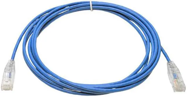 Alt view image 2 of 4 - Tripp Lite Cat6 Gigabit Patch Cable Snagless UTP RJ45 Molded Slim Blue 10ft (N201-S10-BL)