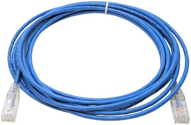 Alt view image 2 of 4 - Tripp Lite Cat6 Gigabit Patch Cable Snagless UTP RJ45 Molded Slim Blue 15ft (N201-S15-BL)