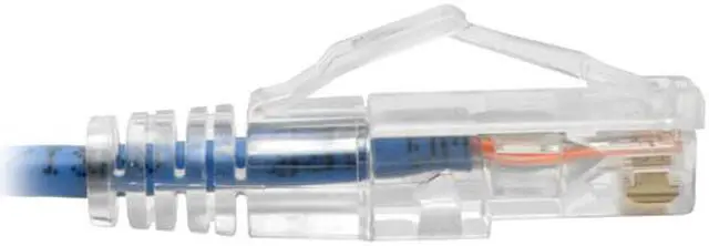 Alt view image 4 of 4 - Tripp Lite Cat6 Gigabit Patch Cable Snagless UTP RJ45 Molded Slim Blue 15ft (N201-S15-BL)