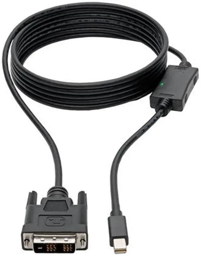 Alt view image 2 of 7 - Tripp Lite Mini DisplayPort to DVI Adapter Cable M/M 1080p mDP to DVI 10ft (P586-010-DVI)