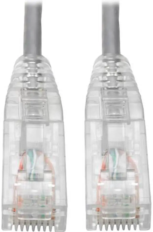 Main image of Tripp Lite Cat6 Gigabit Patch Cable Snagless UTP RJ45 Molded Slim Gray 5ft (N201-S05-GY)