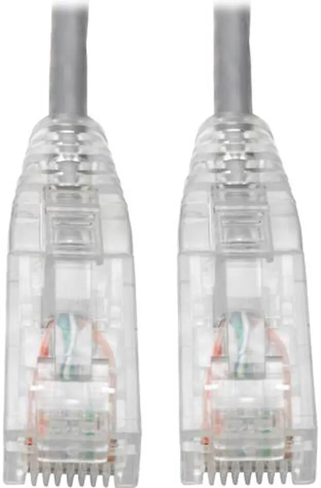 Main image of Tripp Lite Cat6 Gigabit Patch Cable Snagless UTP RJ45 Molded Slim Gray 15ft (N201-S15-GY)