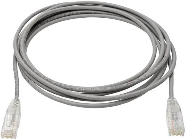 Alt view image 2 of 4 - Tripp Lite Cat6 Gigabit Patch Cable Snagless UTP RJ45 Molded Slim Gray 15ft (N201-S15-GY)