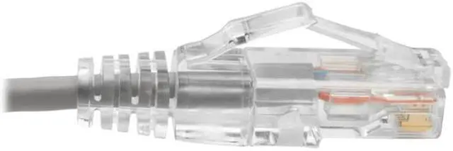 Alt view image 4 of 4 - Tripp Lite Cat6 Gigabit Patch Cable Snagless UTP RJ45 Molded Slim Gray 15ft (N201-S15-GY)