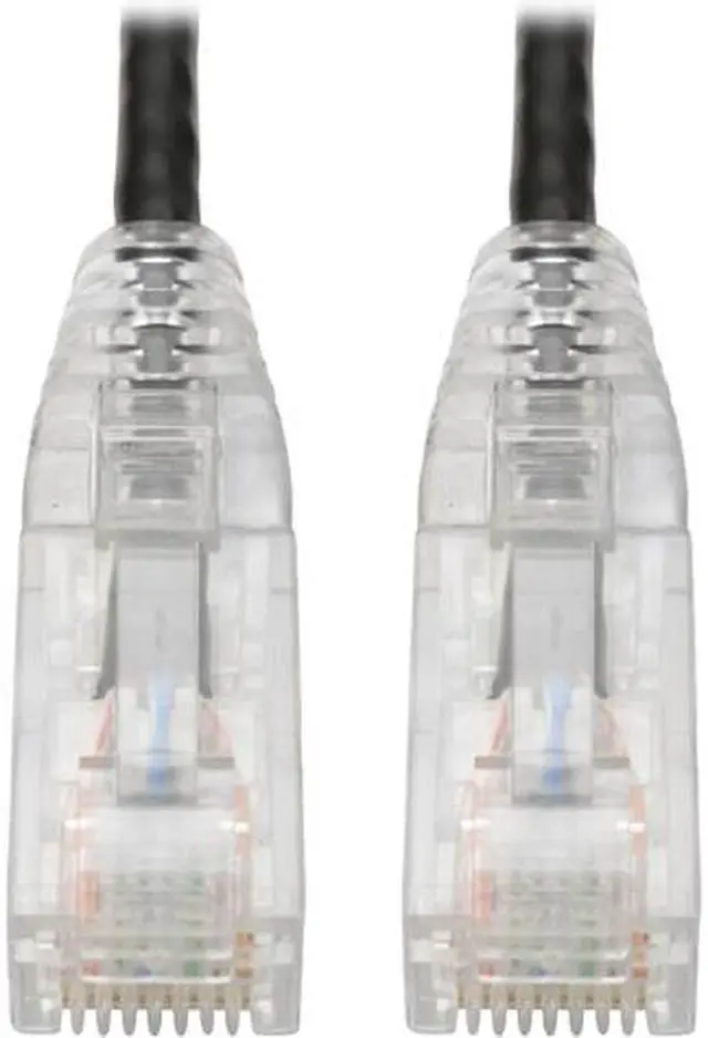 Main image of Tripp Lite Cat6 Gigabit Patch Cable Snagless RJ45 Molded Slim Black 6in (N201-S6N-BK)