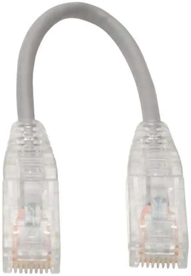 Alt view image 2 of 4 - Tripp Lite Cat6 Gigabit Patch Cable Snagless RJ45 Molded Slim Gray 6in (N201-S6N-GY)