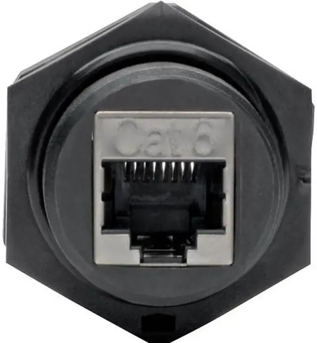 Main image of Tripp Lite RJ45 Bulkhead Coupler Cat5/Cat6 F/F Shielded Industrial Dust Cap (N206-BC01-IND)