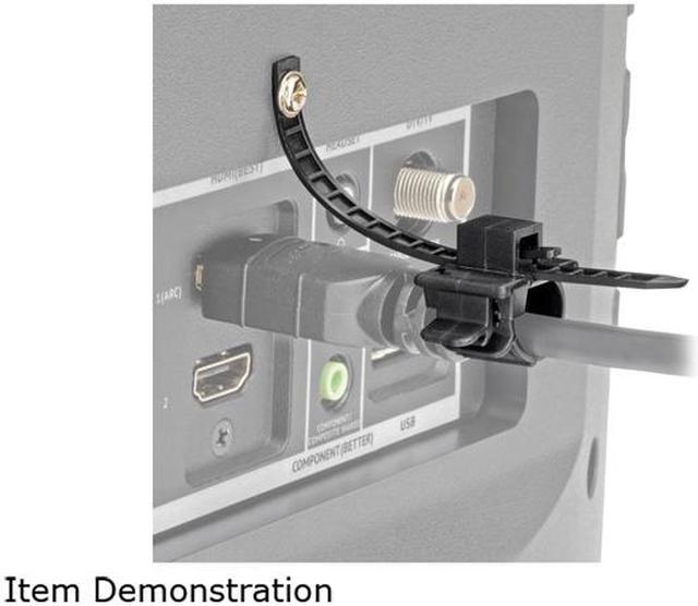 Alt view image 9 of 11 - Tripp Lite HDMI Cable Lock Clamp Tie Screw for HDTVs Blu-Ray Installations (P568-000-LOCK)