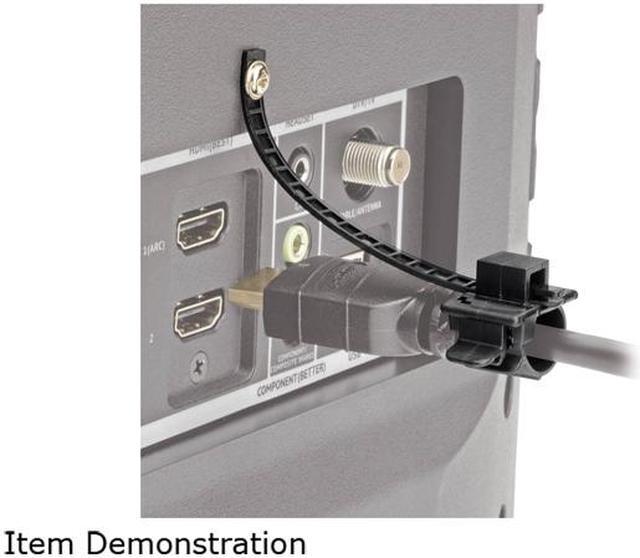 Alt view image 11 of 11 - Tripp Lite HDMI Cable Lock Clamp Tie Screw for HDTVs Blu-Ray Installations (P568-000-LOCK)