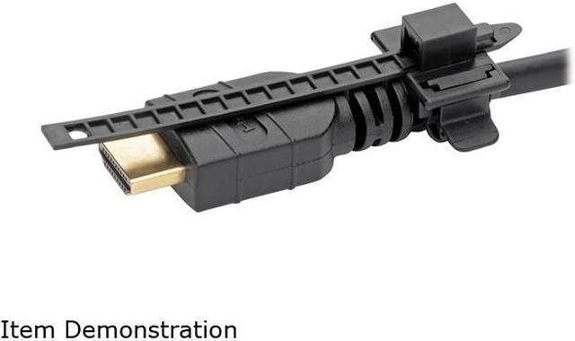 Alt view image 7 of 11 - Tripp Lite HDMI Cable Lock Clamp Tie Screw for HDTVs Blu-Ray Installations (P568-000-LOCK)