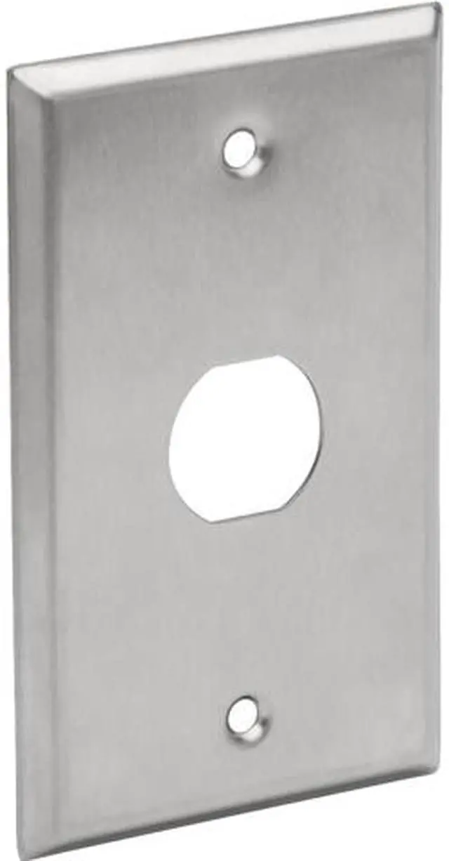 Main image of Tripp Lite RJ45 Bulkhead Wall Plate 1 Cutout Industrial Metal Single Gang (N206-FP01-IND)