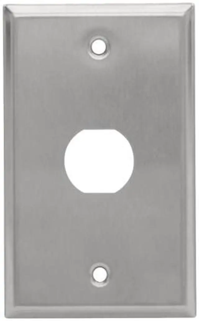 Alt view image 2 of 5 - Tripp Lite RJ45 Bulkhead Wall Plate 1 Cutout Industrial Metal Single Gang (N206-FP01-IND)