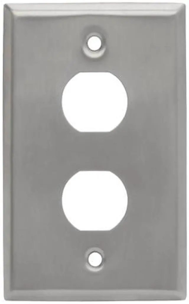 Alt view image 2 of 5 - Tripp Lite RJ45 Bulkhead Wall Plate 2 Cutouts Industrial Metal Single Gang (N206-FP02-IND)