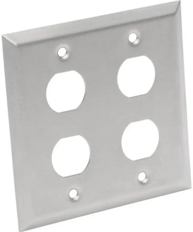 Main image of Tripp Lite RJ45 Bulkhead Wall Plate 4 Cutouts Industrial Metal Single Gang (N206-FP04-IND)