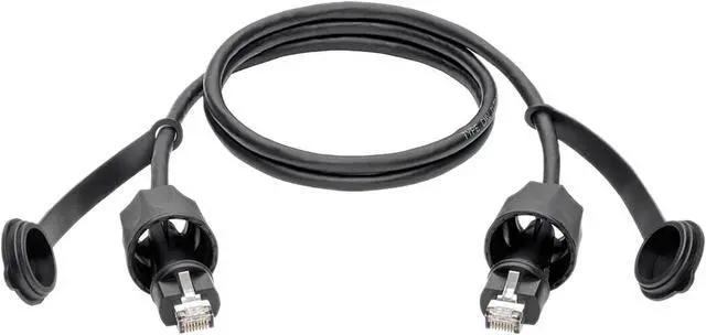Alt view image 2 of 7 - Tripp Lite Cat5e/Cat6 STP Patch Cable RJ45 CMX Outdoor Industrial IP67 3ft (N206-PC03-IND)