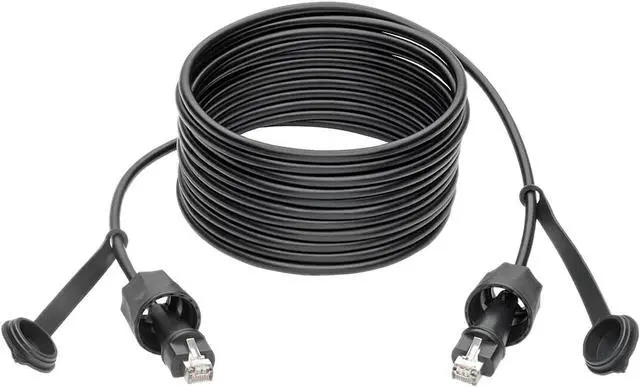Alt view image 2 of 7 - Tripp Lite Cat5e/Cat6 STP Patch Cable RJ45 CMX Outdoor Industrial IP67 16ft (N206-PC16-IND)