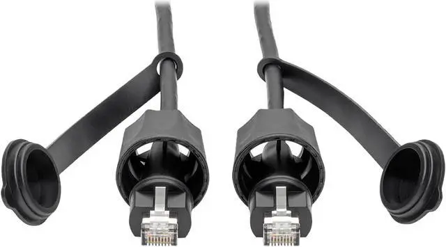 Main image of Tripp Lite Cat5e/Cat6 STP Patch Cable RJ45 CMX Outdoor Industrial IP67 23ft (N206-PC23-IND)