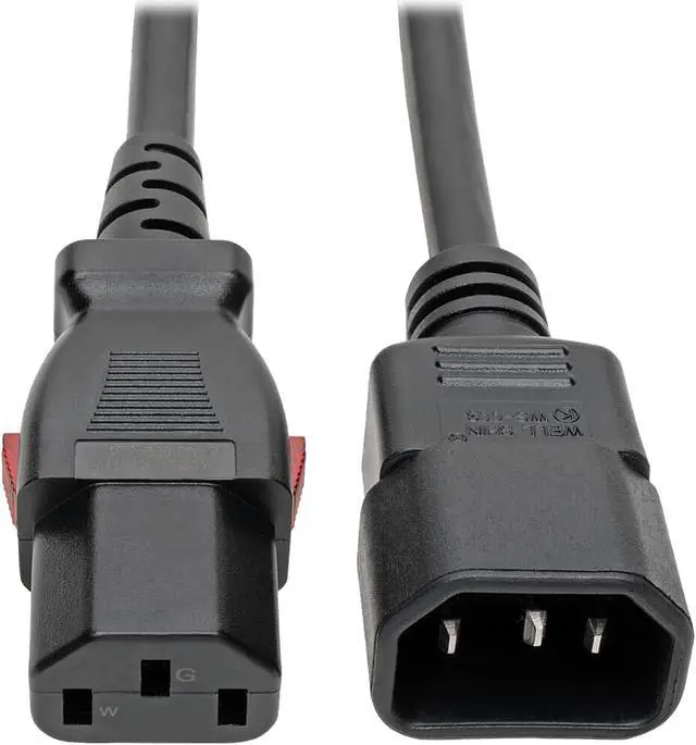 Main image of Tripp Lite Power Extension Cord Cable C14 to Locking C13 M/F 18 AWG 10A 2ft (P004-L02)