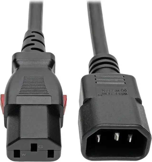 Main image of Tripp Lite Power Extension Cord Cable C14 to Locking C13 M/F 18 AWG 10A 3ft (P004-L03)