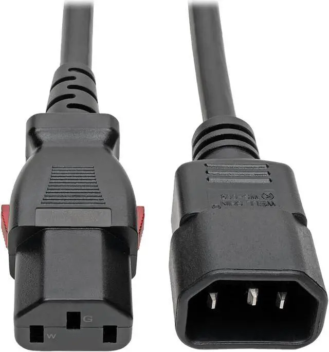 Main image of Tripp Lite Power Extension Cord Cable C14 to Locking C13 M/F 18 AWG 10A 4ft (P004-L04)