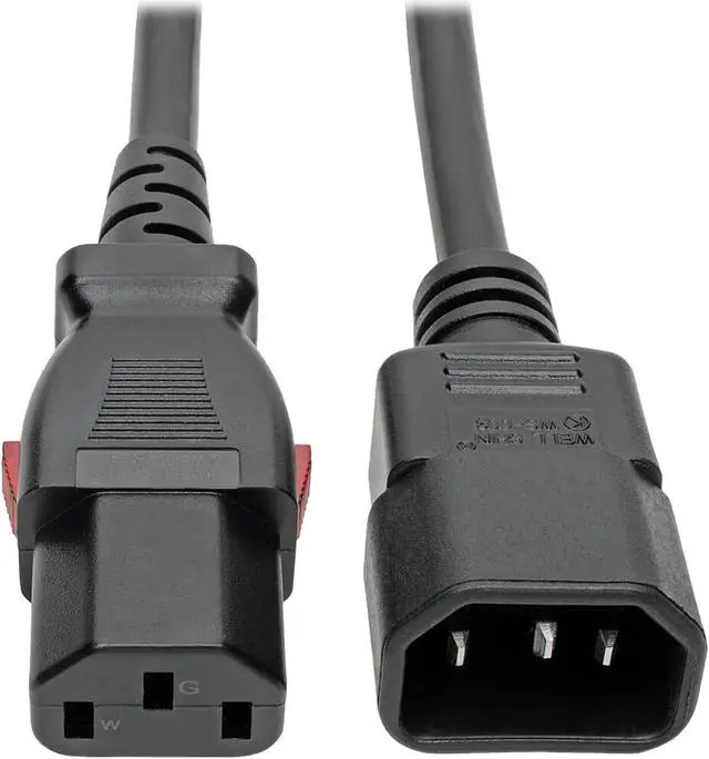 Main image of Tripp Lite Power Extension Cord Cable C14 to Locking C13 M/F 18AWG 10A 10ft (P004-L10)