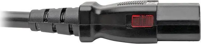 Alt view image 3 of 4 - Tripp Lite Power Extension Cord 5-15P to Locking C13 M/F 18 AWG 10A 1ft (P006-L01)