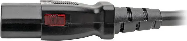 Alt view image 4 of 4 - Tripp Lite Power Extension Cord 5-15P to Locking C13 M/F 18 AWG 10A 1ft (P006-L01)