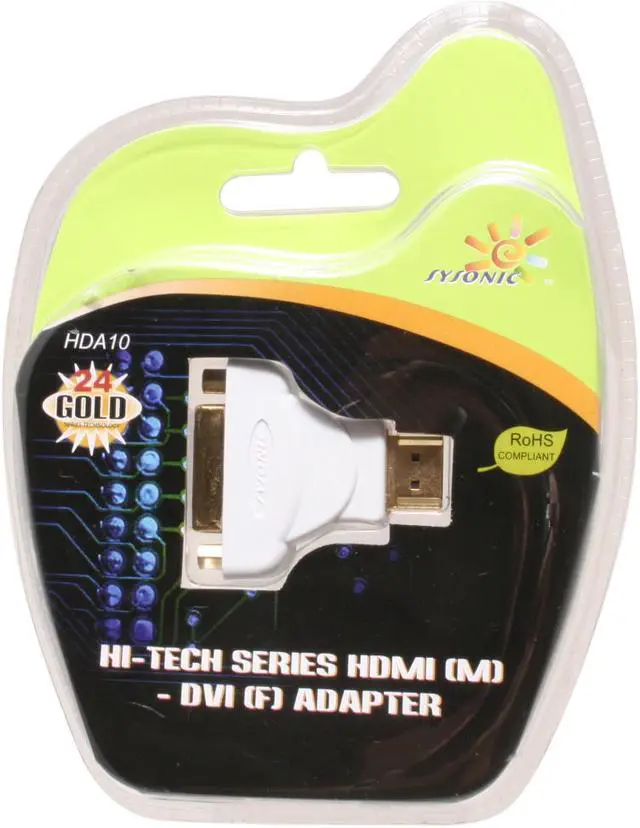 Main image of SYSONIC HDA10 HDMI (M) – DVI (F) Adapter