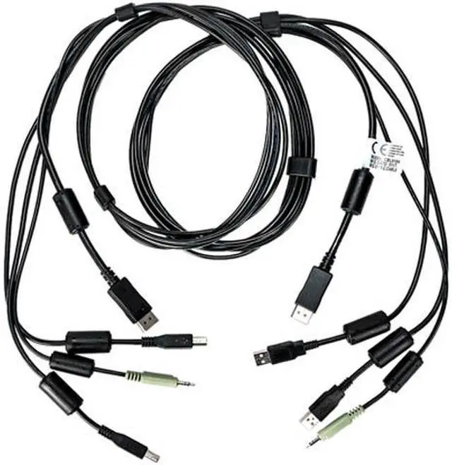 Main image of Vertiv Avocent USB Keyboard and Mouse, DisplayPort and Audio Cable, 6 ft. for Vertiv Avocent SV and SC Series Switches