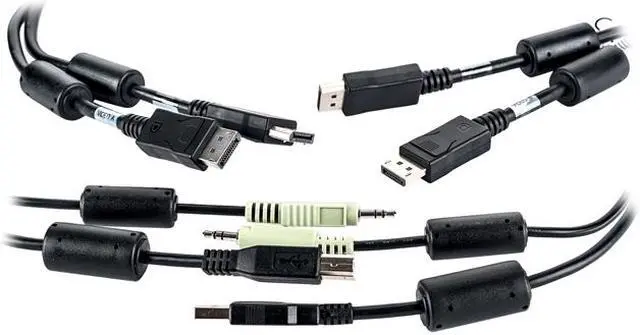 Main image of Vertiv Avocent CBL0106 USB Keyboard and Mouse, Dual DisplayPort and Audio Cable, 6 ft. for Vertiv Avocent SV and SC Series Switches
