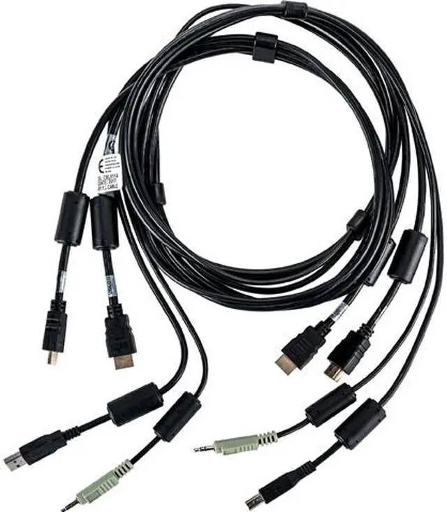 Main image of Vertiv Avocent CBL0114 USB Keyboard and Mouse, Dual HDMI and Audio Cable, 6 ft. for Vertiv Avocent SV and SC Series Switches