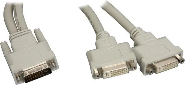 Alt view image 2 of 3 - Cables Unlimited - DVI-D cable splitter (1 FOOT)