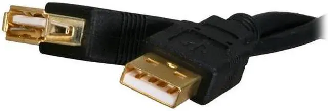 Main image of CABLES UNLIMITED USB-5105-02M Black USB 2.0 Gold Connector Extension Cable
